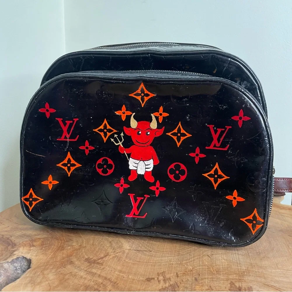 Louis Vuitton custom painted Vernis Murray backpack - Picture 4 of 16